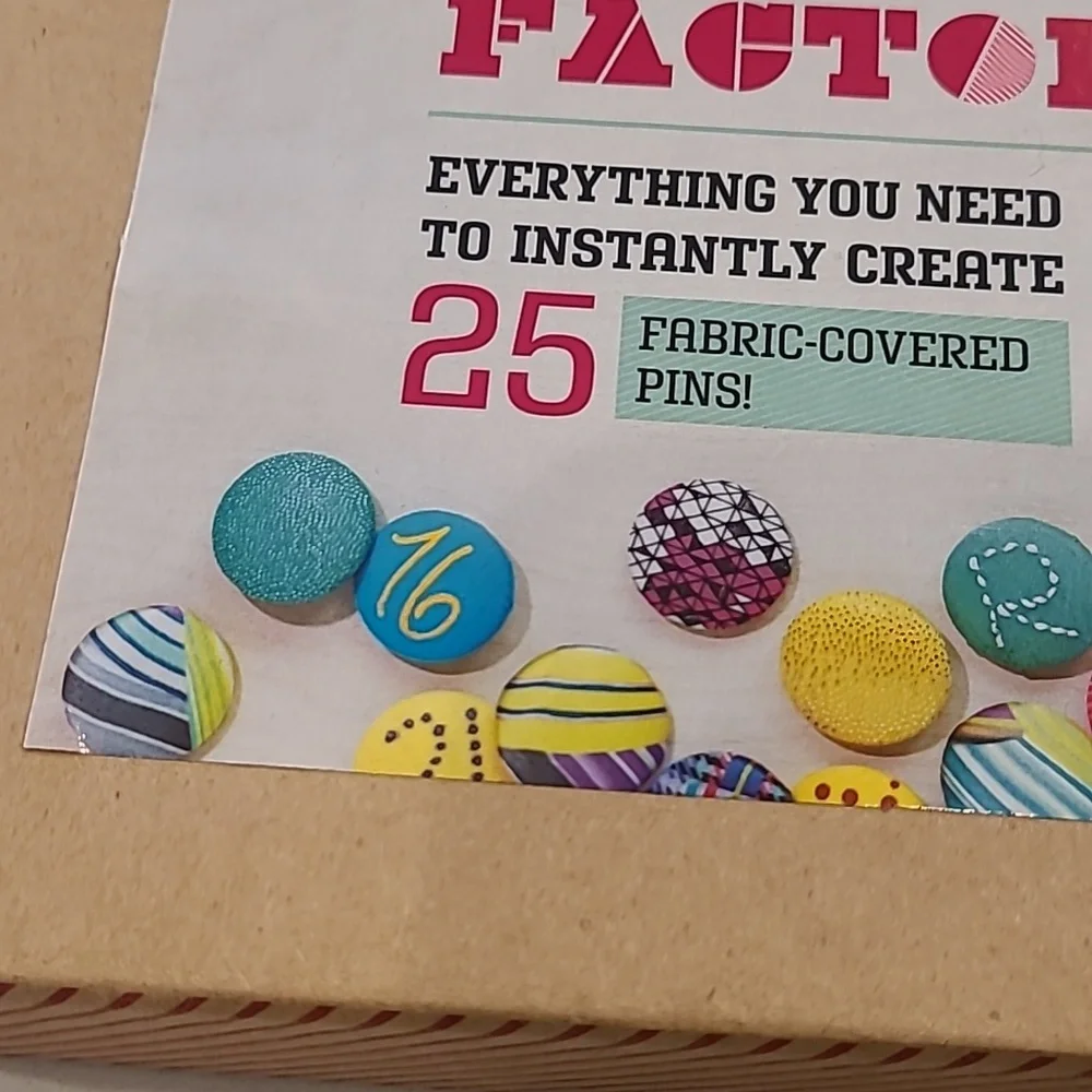 The Button Factory Fabric Pin Craft Box